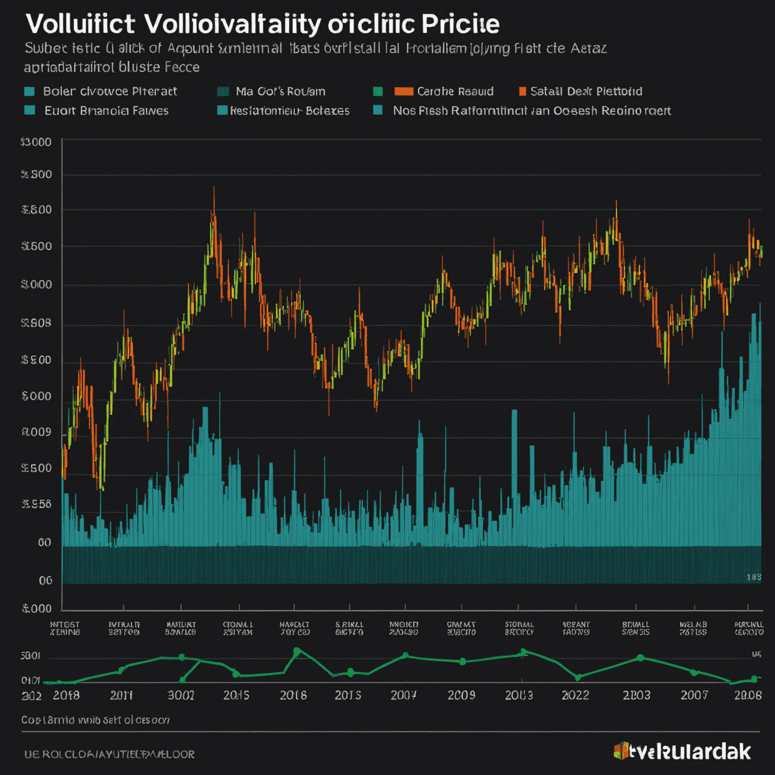 Chart showing the historical volatility of oil prices over the past decade, highlighting both risks and opportunities